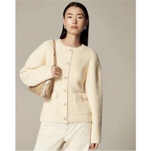 J. Crew Women's Cream Teddy Jacket